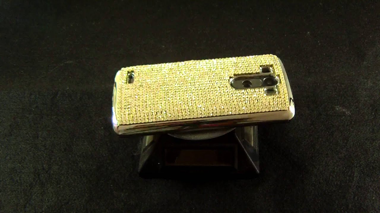 Super Bling Bling Rhinestone Crystal Diamond Back Cover Case for LG G3 (GDSV