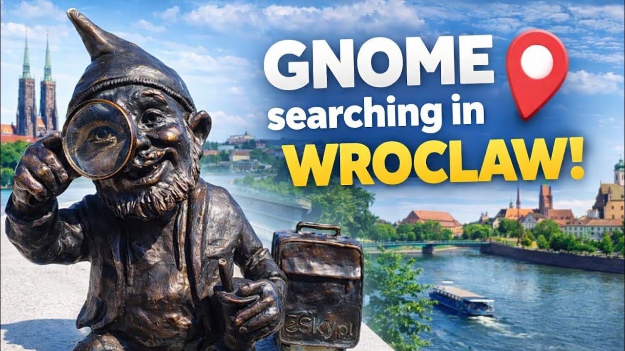 🇵🇱 Wroclaw Gnome searching @TravelwithHugoF#gnomes #wroclaw #poland #polska #polen