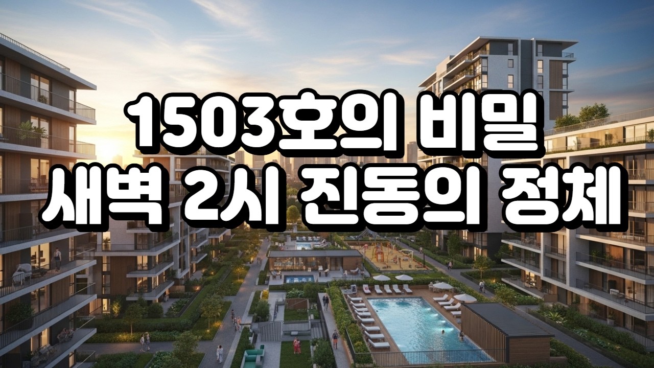 1503호의 비밀 새벽 2시 진동의 정체#층간소음실체 #재건축비리 #합의모임비밀#조작된갈등 #아파트사건 #이웃의배신#1503호 #새벽두시 #진동의정체#불륜공모 #실화사연 #오디오북