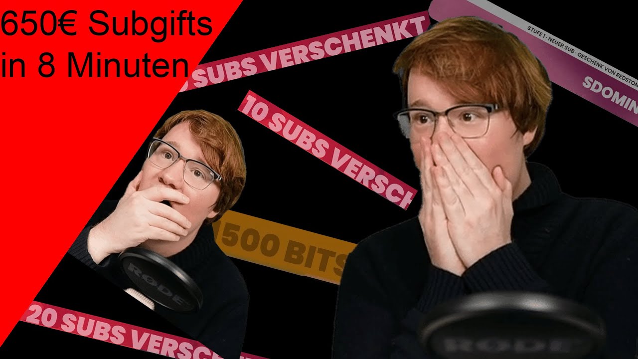 650 EURO Subgifts in 8 MINUTEN