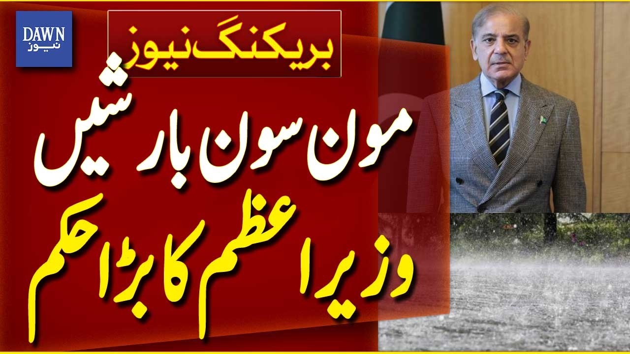 PM Shehbaz Sharif Issues Major Directives on Monsoon Rains | Breaking News | Dawn News