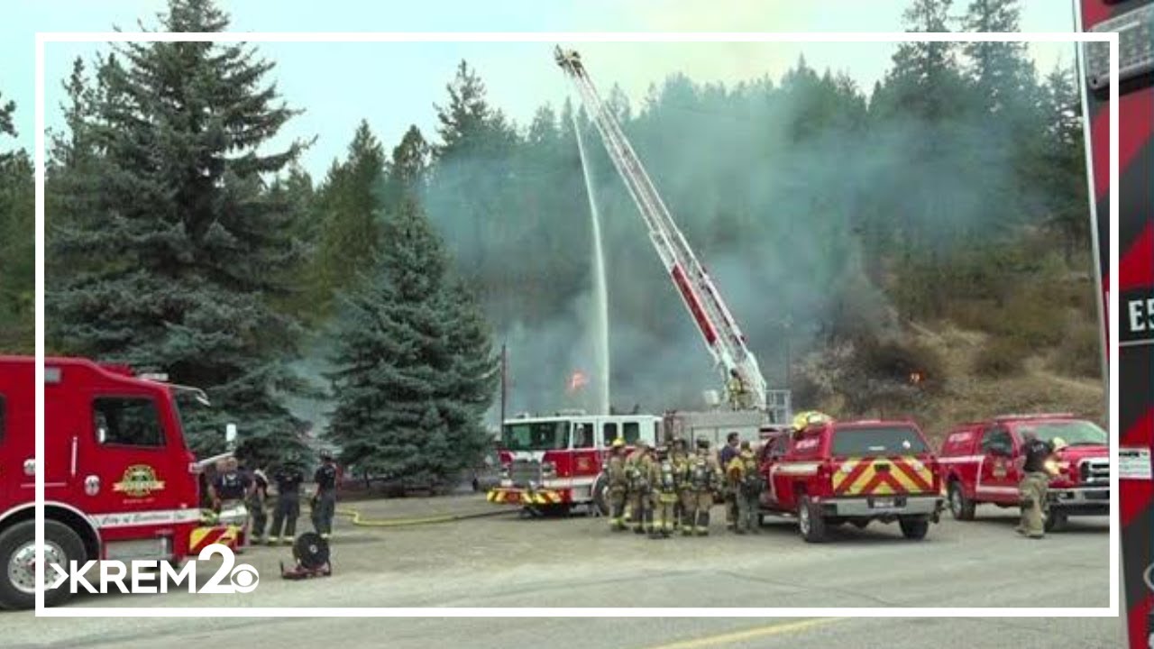 Kootenai County Fire and Rescue Fire Chief Chris Way gives update on Wolf Lodge Inn fire