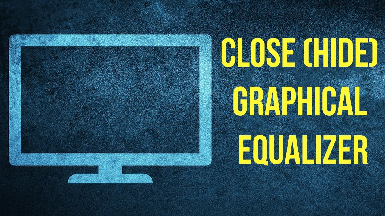 Close (hide) graphical equalizer Shortcut key in winamp
