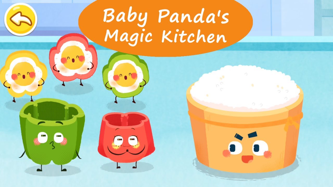 Baby Panda's Magic Kitchen - Potato Pies, Bell Pepper Eggs, Chicken Roll, Pumpkin Pudding | BabyBus