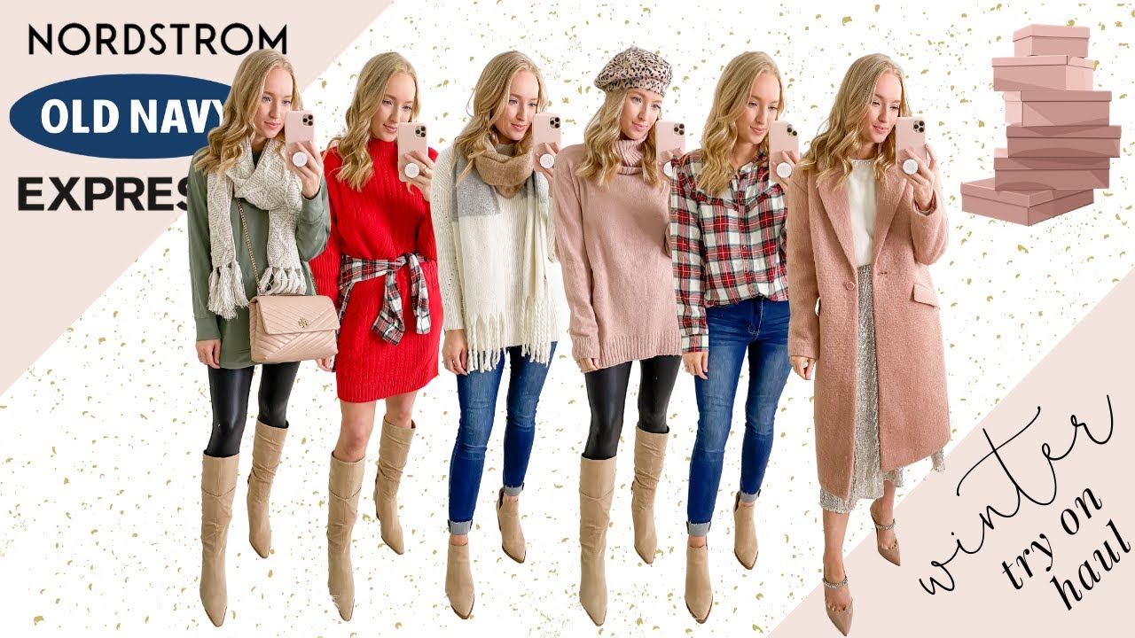 16 Winter Outfits from Old Navy, Nordstrom, and more | Winter Fashion Try On Haul