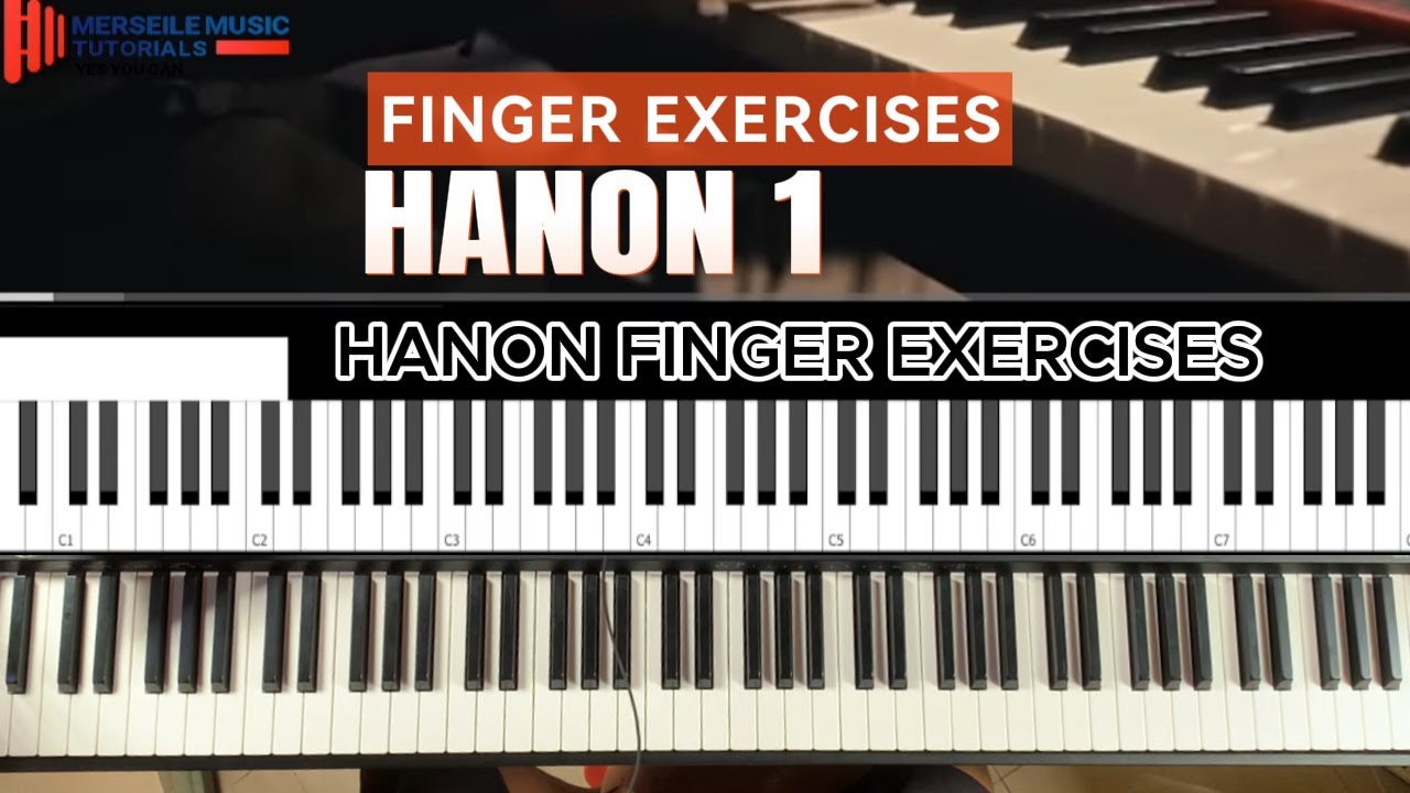 HANON FINGER EXERCISE NO 1 || PIANO TUTORIAL ||