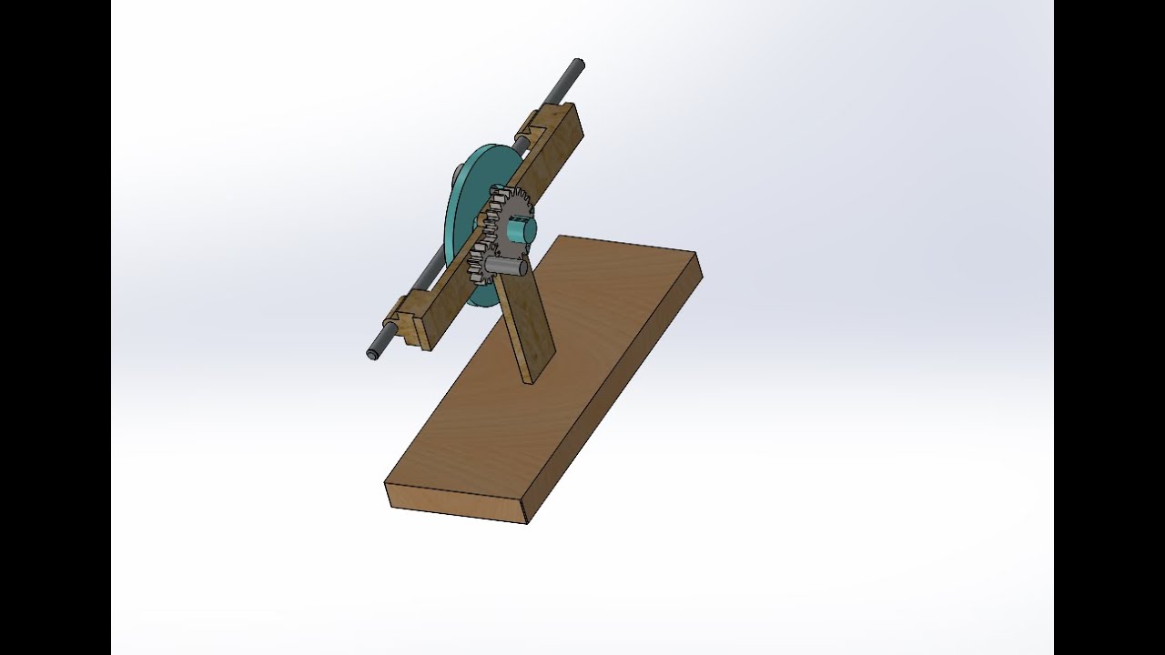 Complete Assembly of Stroke Mechanism Project in SolidWorks