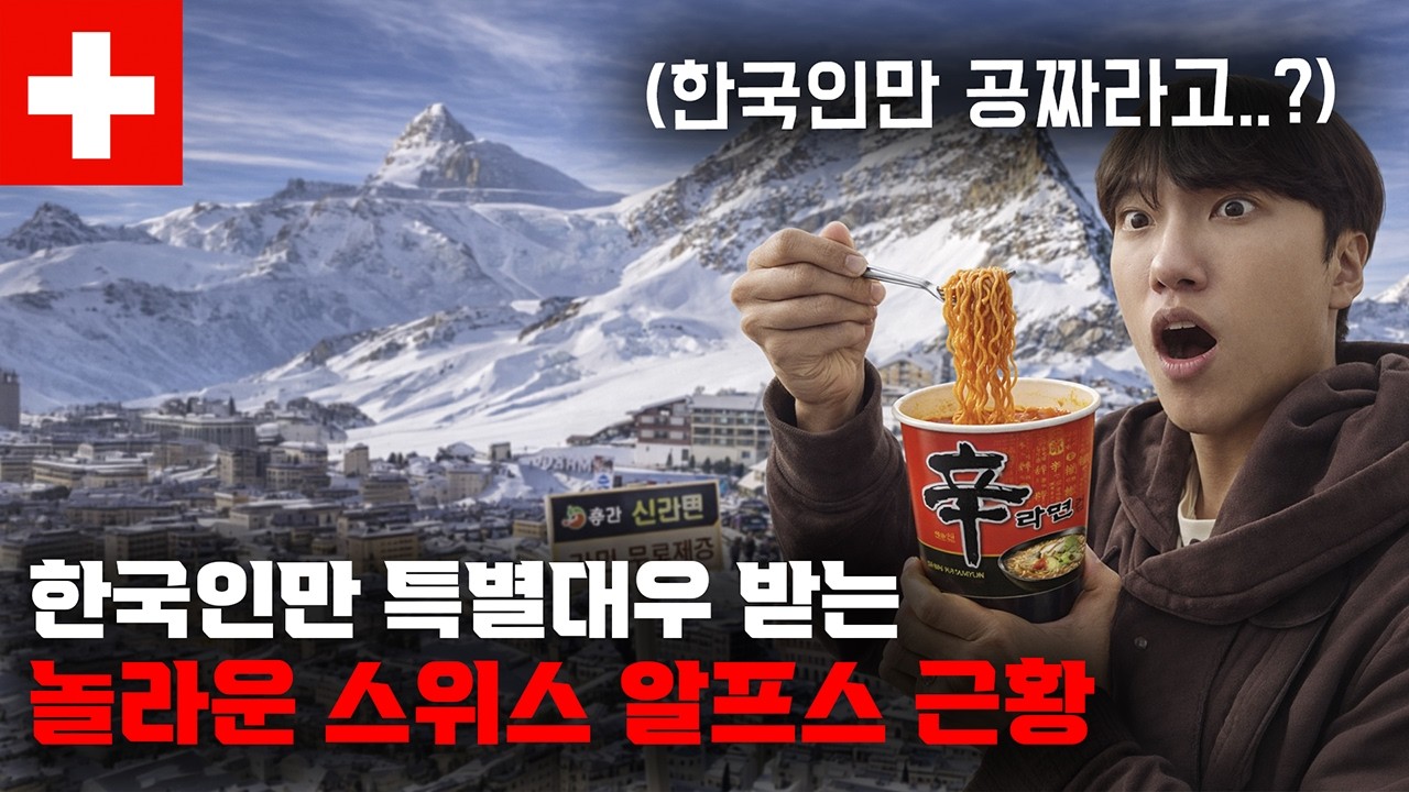 “한국인이면 공짜입니다” 한국인한테 놀랍도록 퍼주는 스위스 알프스 여행기 【세계일주 78】