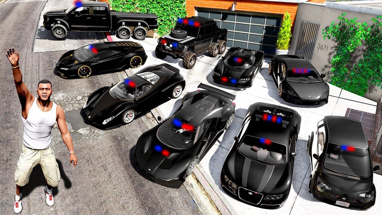 Geheime POLITIE Auto's Verzamelen In GTA 5!