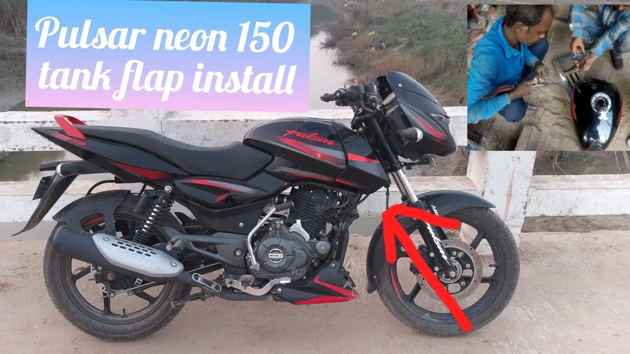 Pulsar neon 150  tank flap install all process