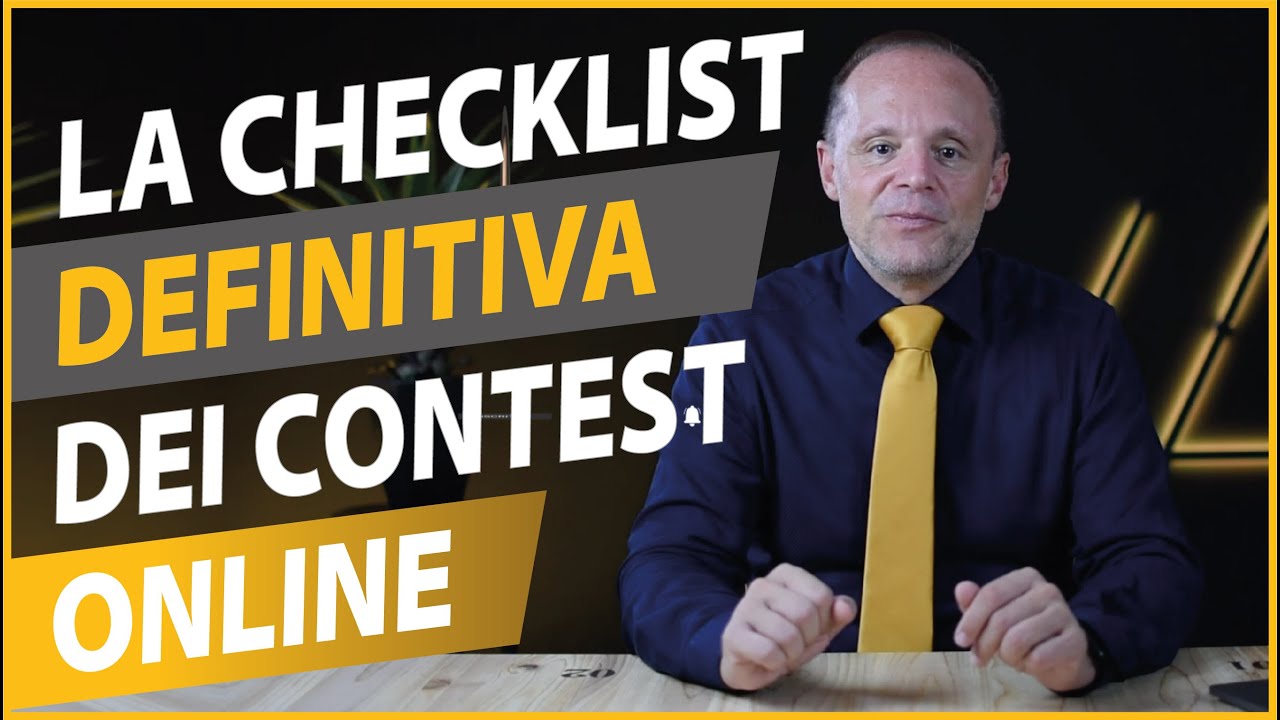 CONTEST ONLINE: LA CHECK LIST DI UN CONCORSO A PREMIO VINCENTE