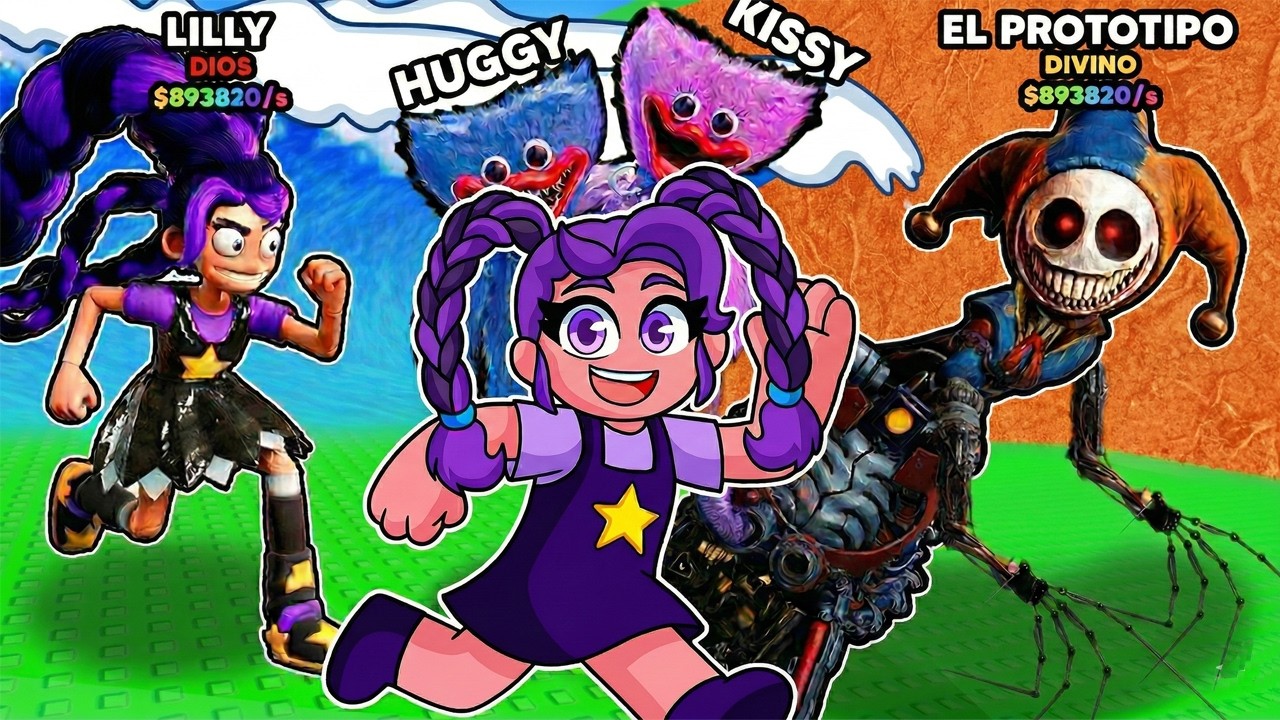 LILY LOVEBRAIDS ESCAPA del TSUNAMI de POPPY PLAYTIME 5 y consigue TODOS LOS PERSONAJES NUEVOS 😱