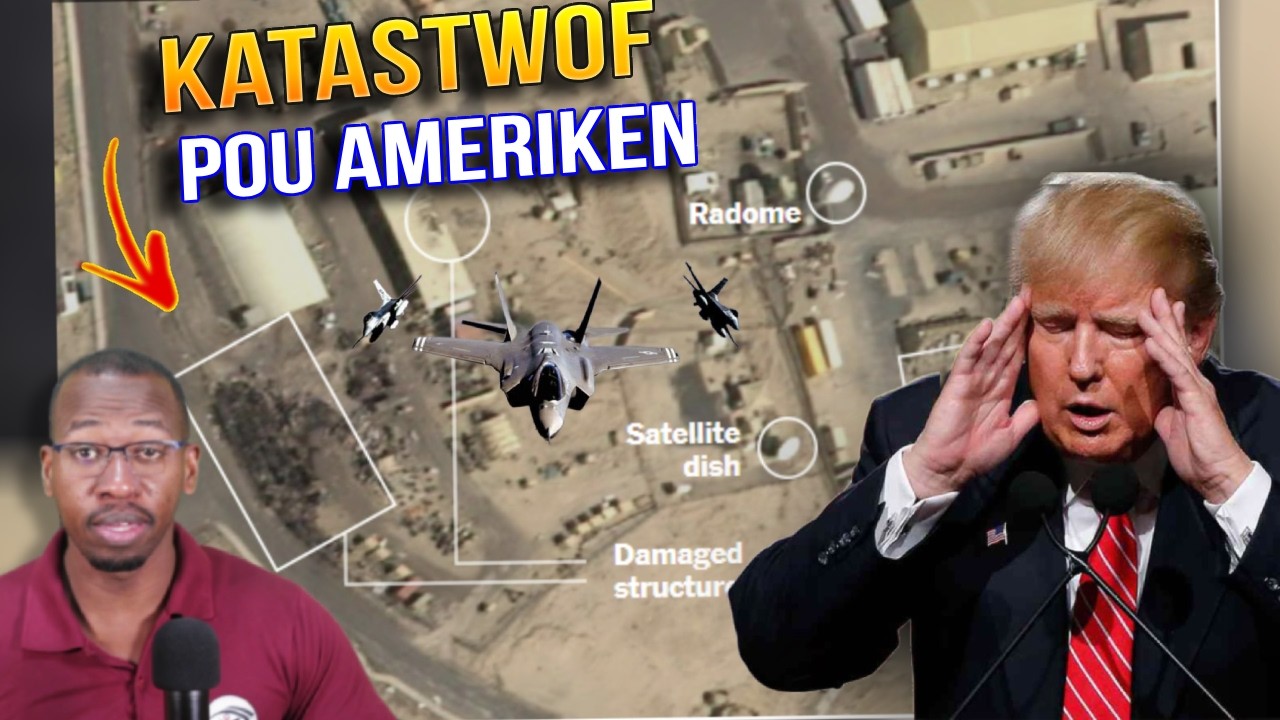 Gwo Panik Iran Kraze baz Sistèm Militè Ameriken Trump Choke