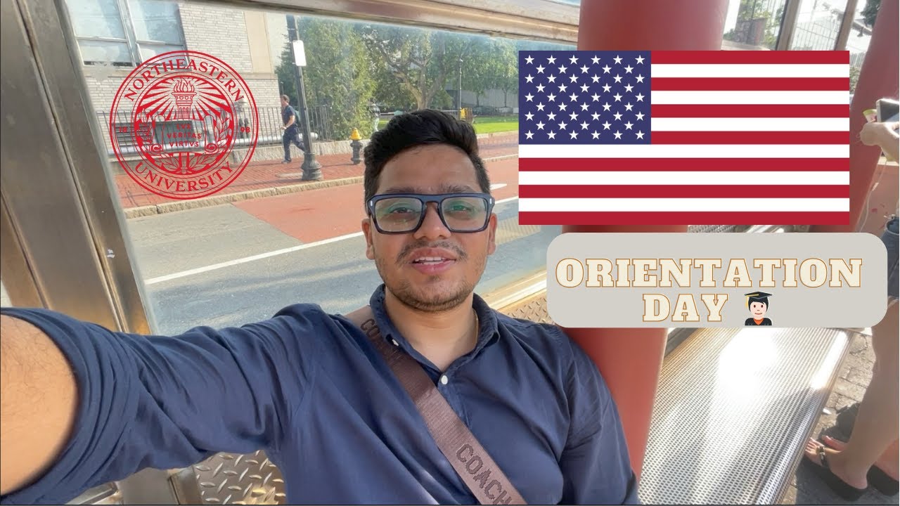 Orientation Day at Northeastern University 🇺🇸 | Boston Campus | America Fall 2023 |  Hemraj Saini