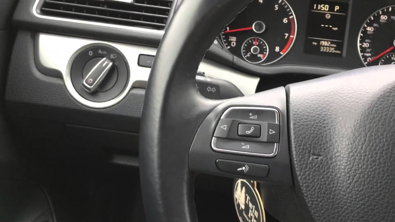 How to activate the valet parking feature on a 2014 Volkswagen Passat