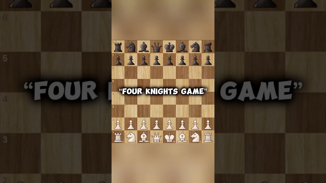 Four knights game chess trap | Only for beginners #chess #views #chessgame #chesssteps #chessking