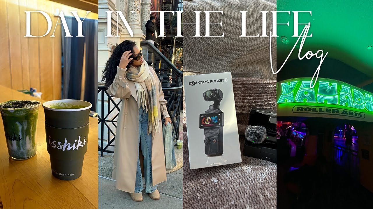 spend the day w/me | new camera + matcha date + the best thai food + roller skate party | vlogmas