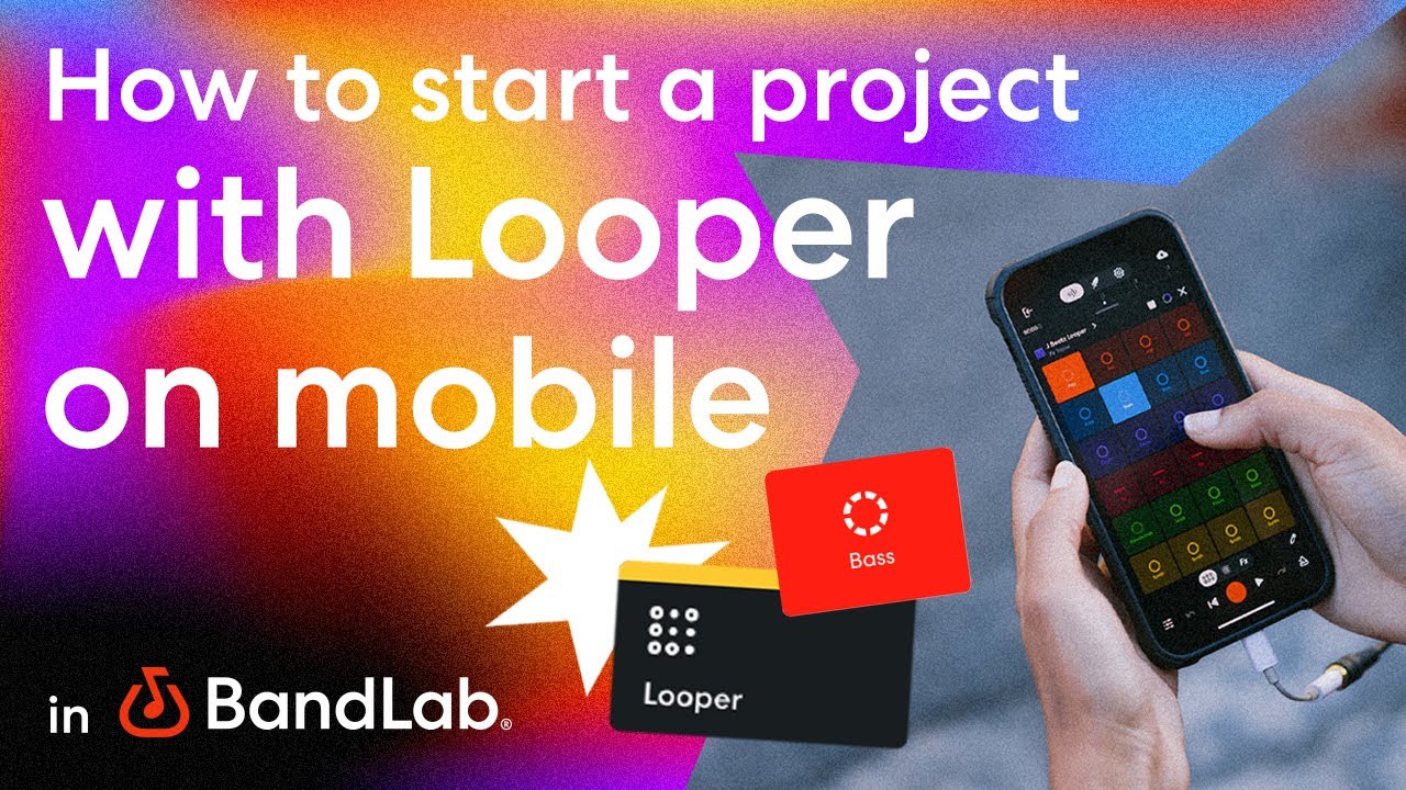 How to start a Looper project on mobile then edit using BandLab's free web Studio (BandLab Tutorial)