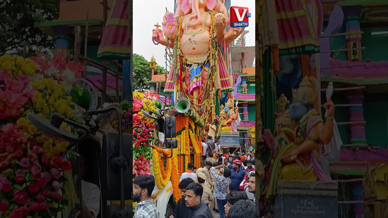 Ganesh Nimajjanam 2025 | Hyderabad Tallest Ganesh Immersion Live |  @VTVBhakthiOfficial ​ #ganesh