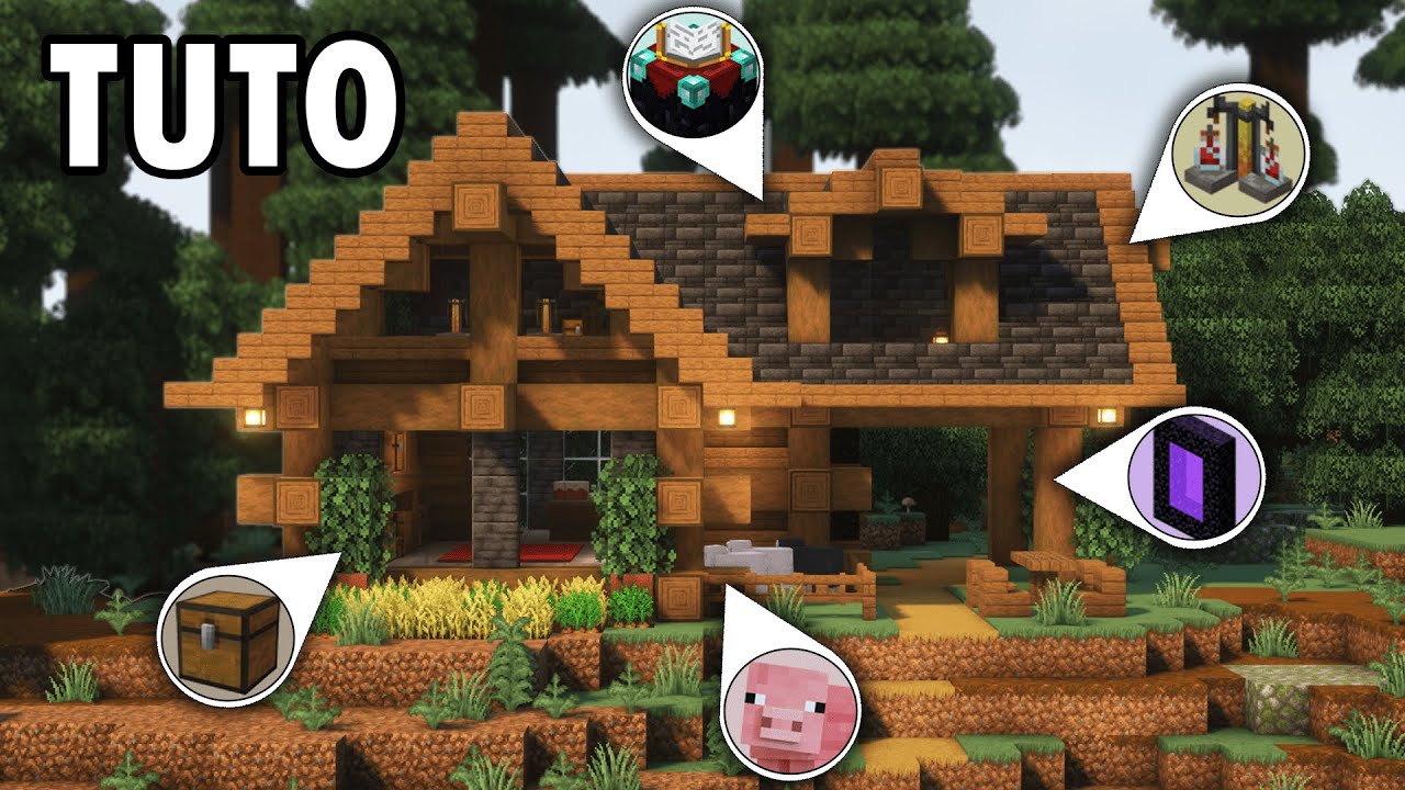 Minecraft 1.20 | Comment Construire une Base Parfaite pour la Survie et la D&eacute;corer | Tutoriel Maison