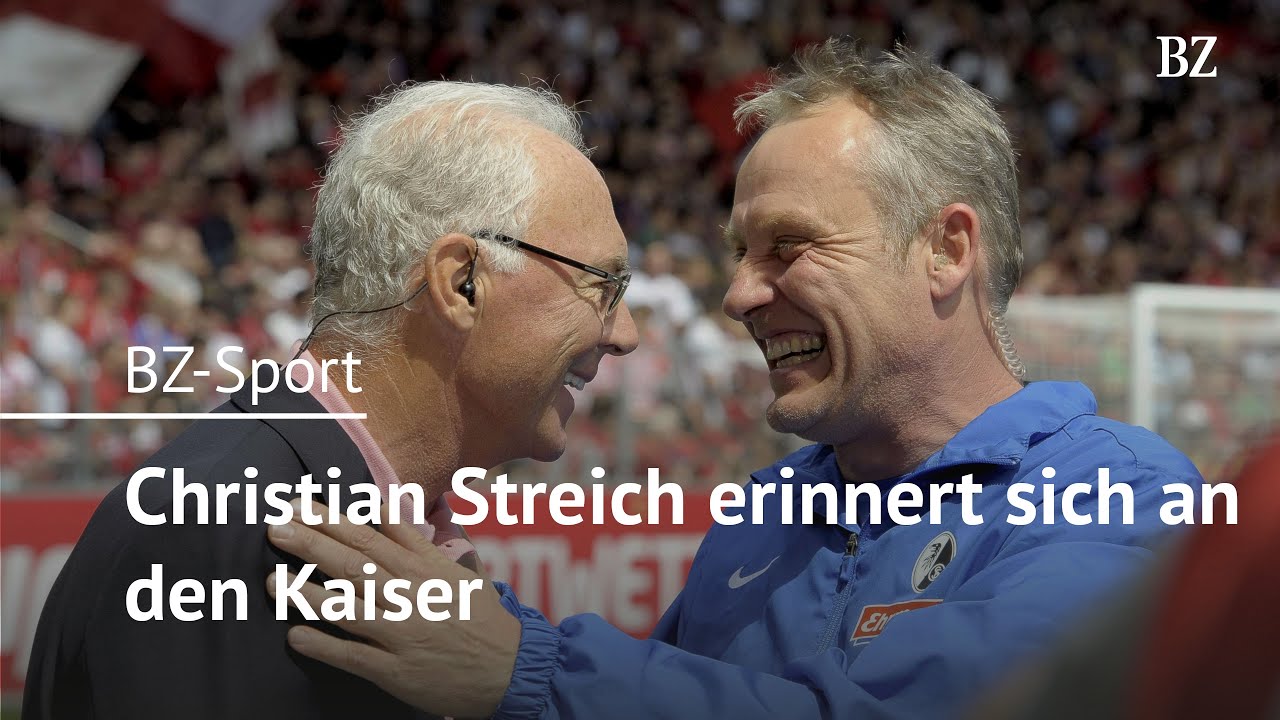 Ein bewegter Christian Streich spricht über den Kaiser