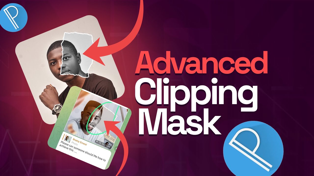 How to create the torn paper picture effect || Clip-mask images like a PRO || PIXELLAB