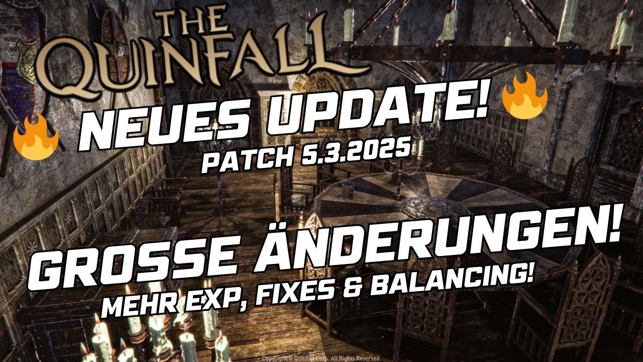 The Quinfall Patchnotes / Update 5.3.2025 – Mehr EXP, Fixes & große Änderungen!