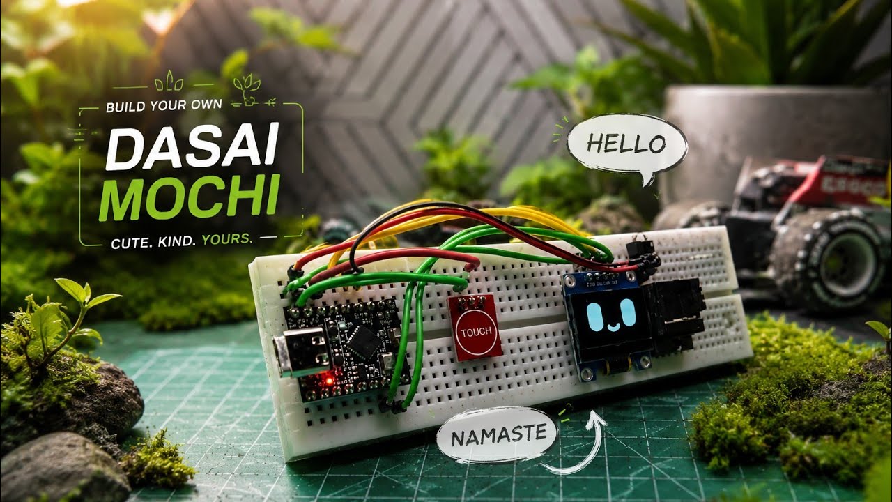 | Build your own Dasai Mochi robot | |cute, kind, angry, perfect......| ESP32 C3| #tech#robots#mochi