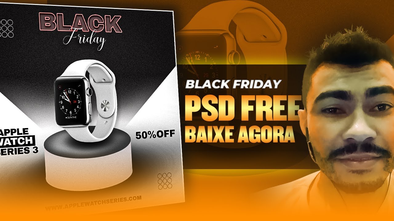 Flyer Social Média Black Friday Passo a passo grátis no photoshop