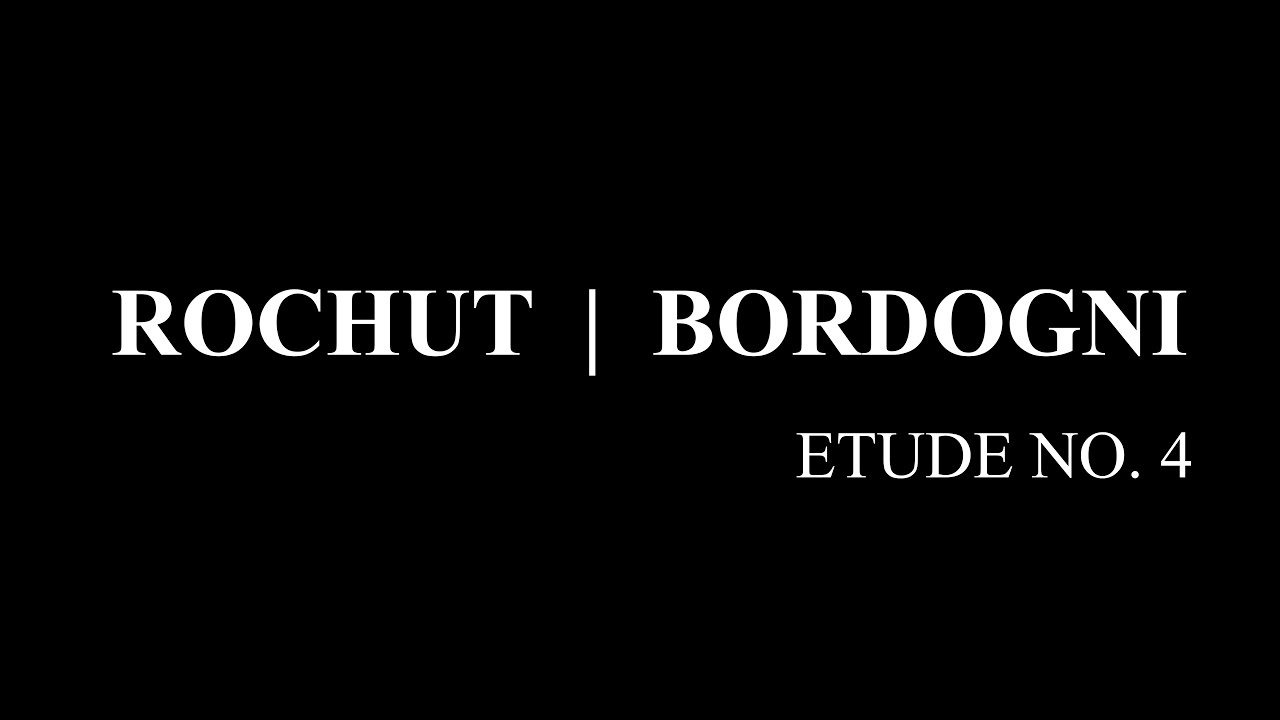 ROCHUT | BORDOGNI ETUDE NO.4 ｜ Trombone duet