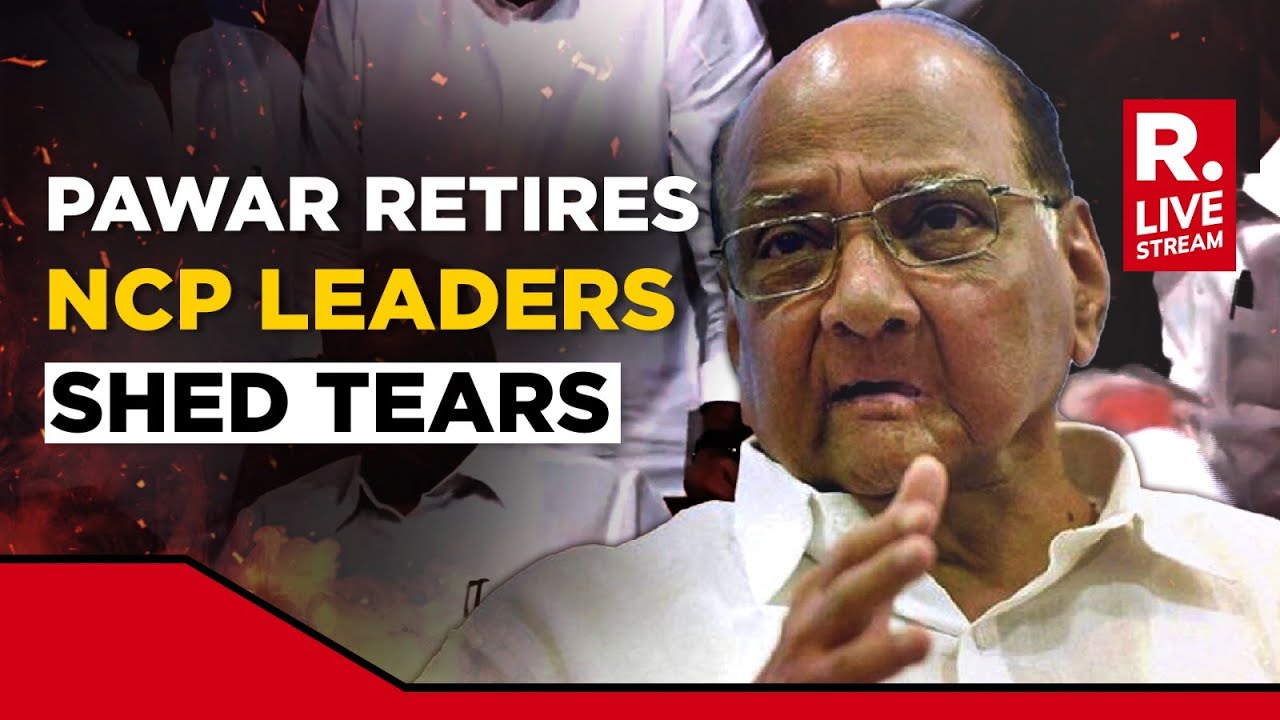 Sharad Pawar Resignation LIVE: NCP Party Workers Break down, Refuse To Get Off The Stage