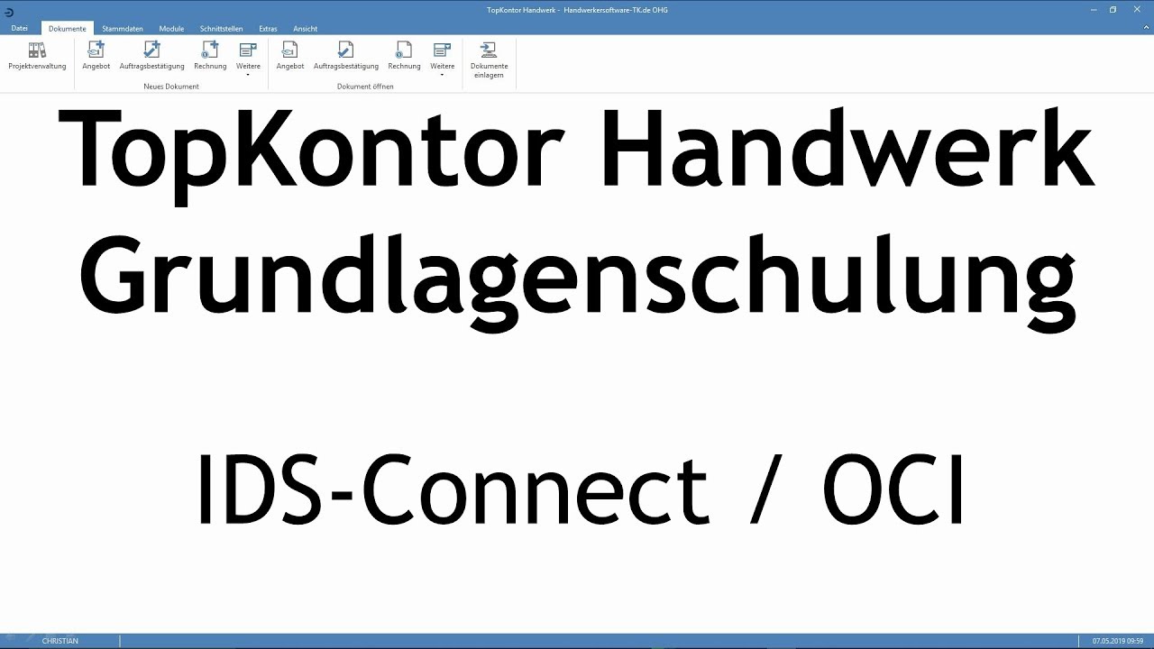 TopKontor Handwerk Schulungsvideo Nr. 29 (IDS-Connect)