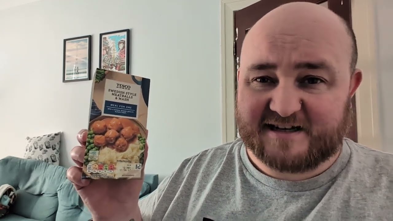 Swedish Style Meatballs & Mash -- Tesco -- Snack Tube