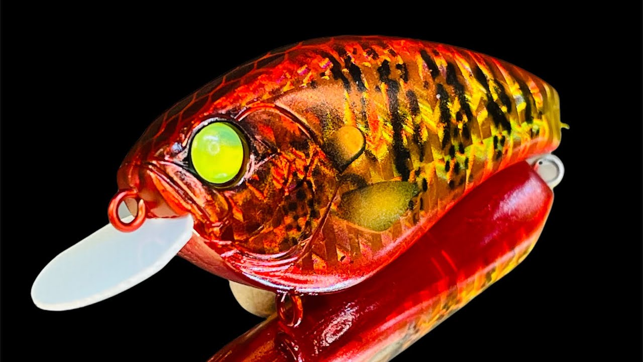How to Paint a Custom Holographic Lure using Insane Custom Stencils in Red Inferno Gill