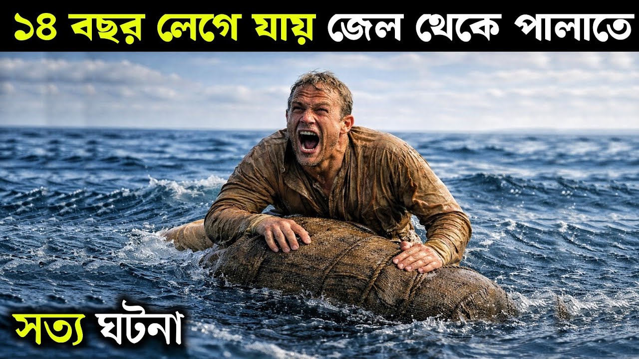 সত্য ঘটনা | ১৪ বছর লেগে যায় জেল থেকে পালাতে | Papillon 2017 | Movie Explained Bangla | Filmy Goppo 
