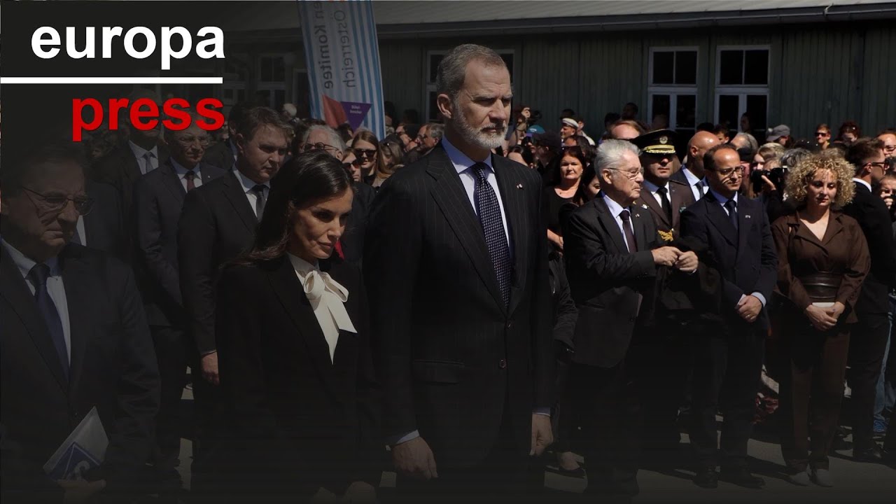Los Reyes rinden homenaje a los españoles de Mauthausen en el 80 aniversario de la liberación