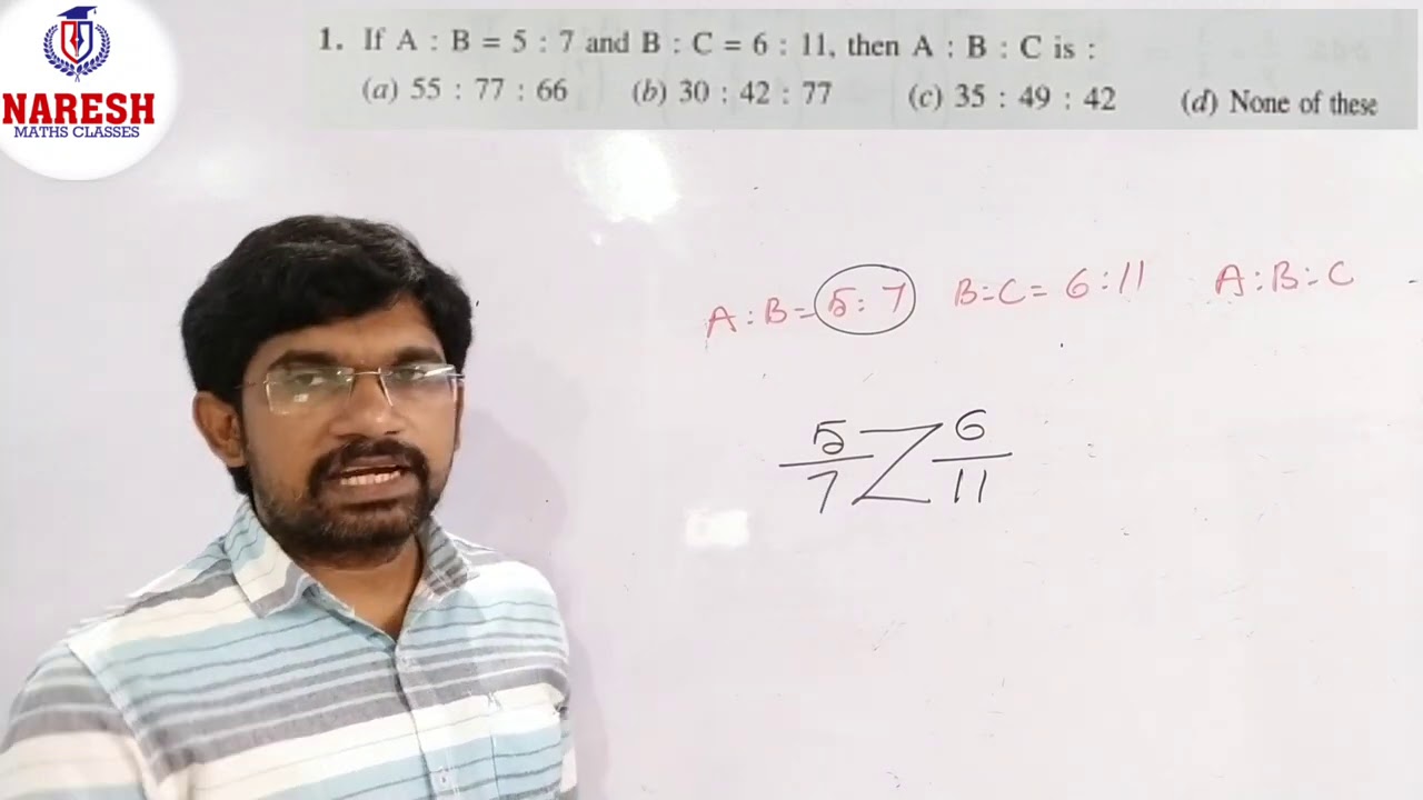RATIOPROPORTION:: arithmetic classes intelugu:: rsagarwalclassesintelugu::NARESHsir