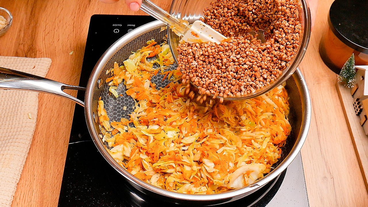 Простой рецепт ГРЕЧКИ, Который Вас Удивит!  Вкусное блюдо из гречки. Это блюдо Стоит приготовить!