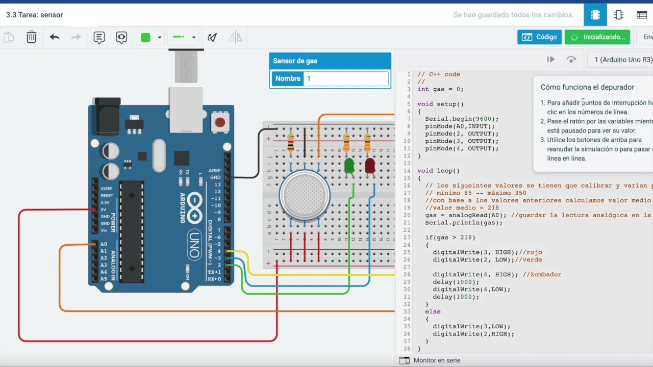 Programar un Sensor de gas con Arduino