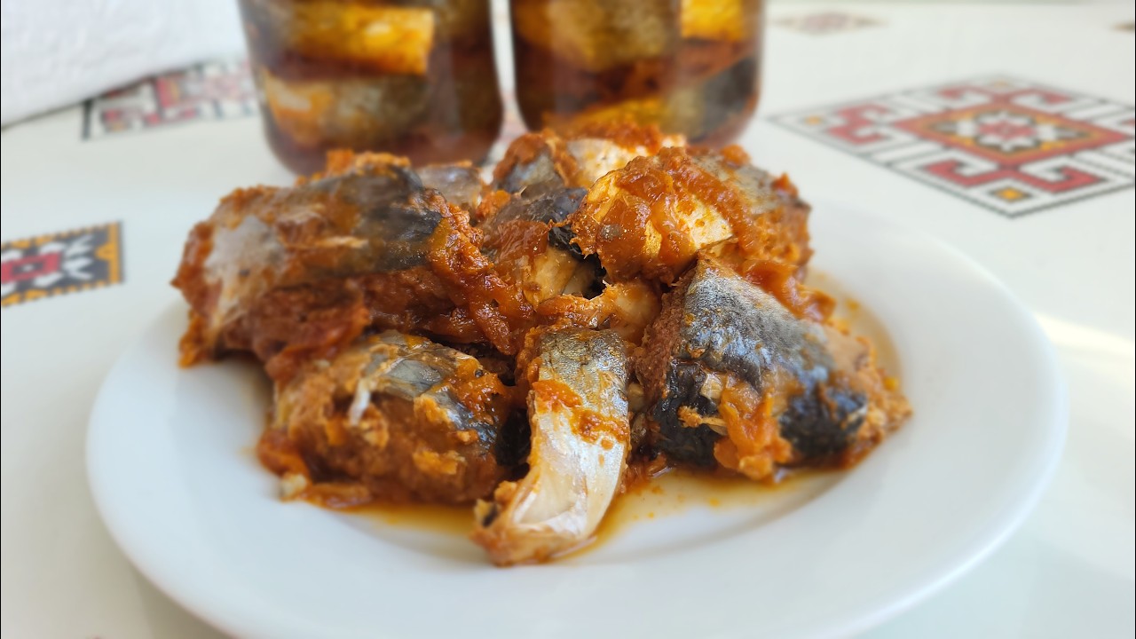 🐟Оселедець , либна консерва 😋за японським рецептом/Herring in tomato sauce. Canned food #риба,#fish,