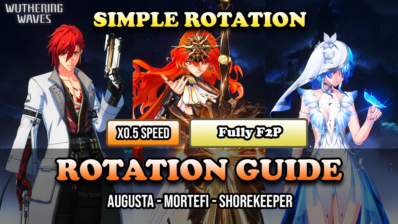 Руководство | Полностью бесплатная игра Augusta Mortefi Shorekeeper - Simple Rotation [ Wuthering...