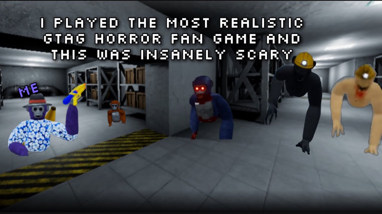 I Played The Most Realistic Gtag Horror Fan Game And This Was INSANELY Scary….. (Ape Storage)￼