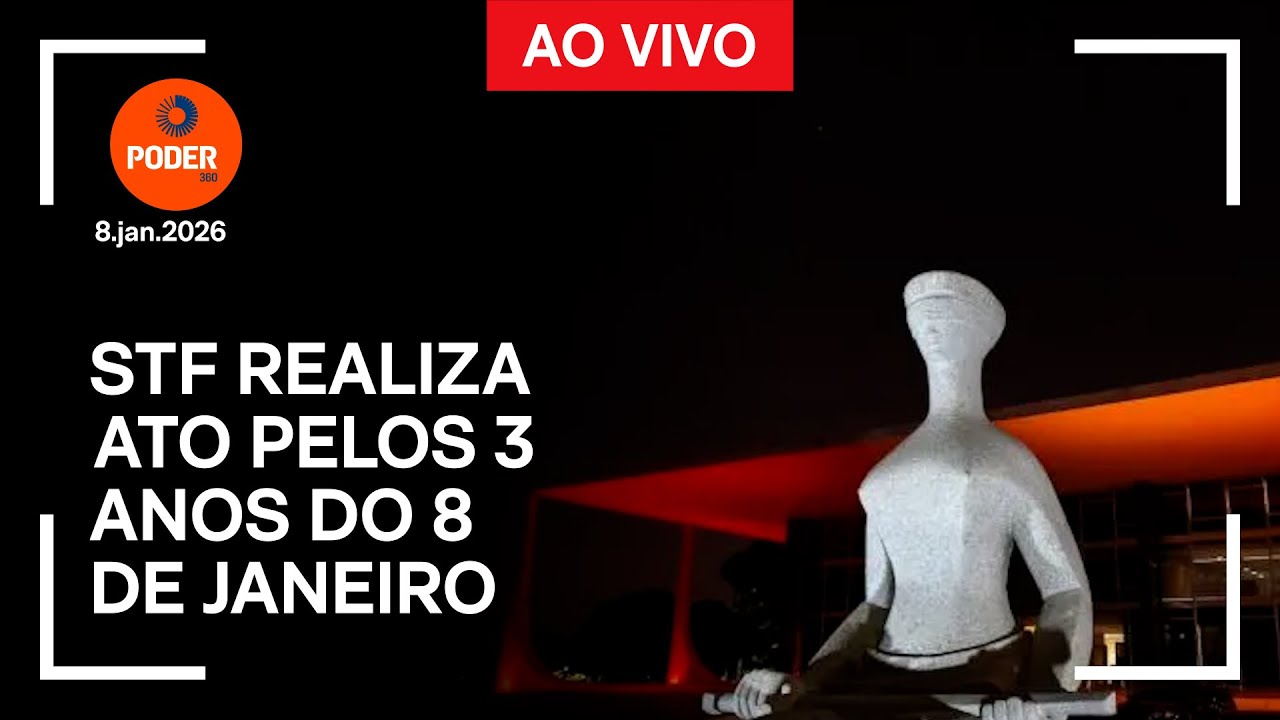 Ao vivo: STF realiza ato pelos 3 anos do 8 de Janeiro