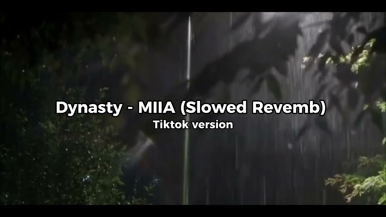 Dynasty - MIIA (Slowed & Revemb) Tiktok version