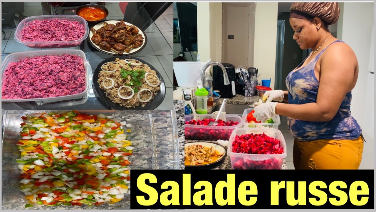 Men kijan Mwen fè yon bèl manje | salade Russe | Haitian Food