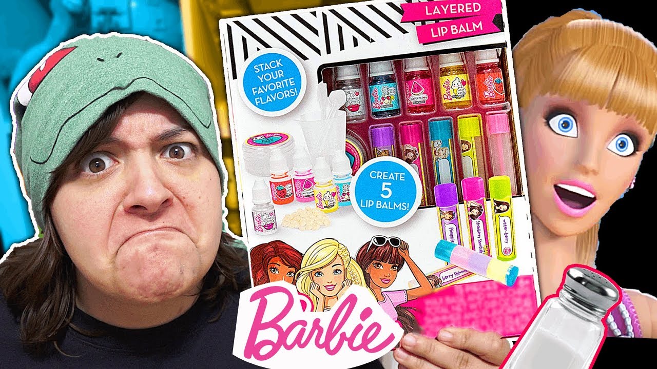 DID BARBIE MAKE A CRAP KIT? Testing Barbie's Lip Balm Craft Kit SaltEcrafter #57