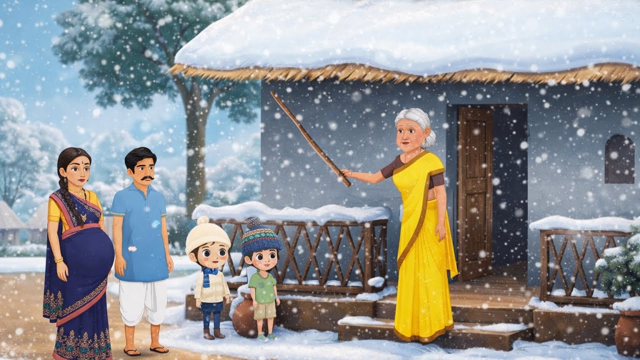ईमानदारी का फल Thand Me Gareeb Ki Kismat Badli Hindi Story | Thand ki maar kahaniya | cartoon
