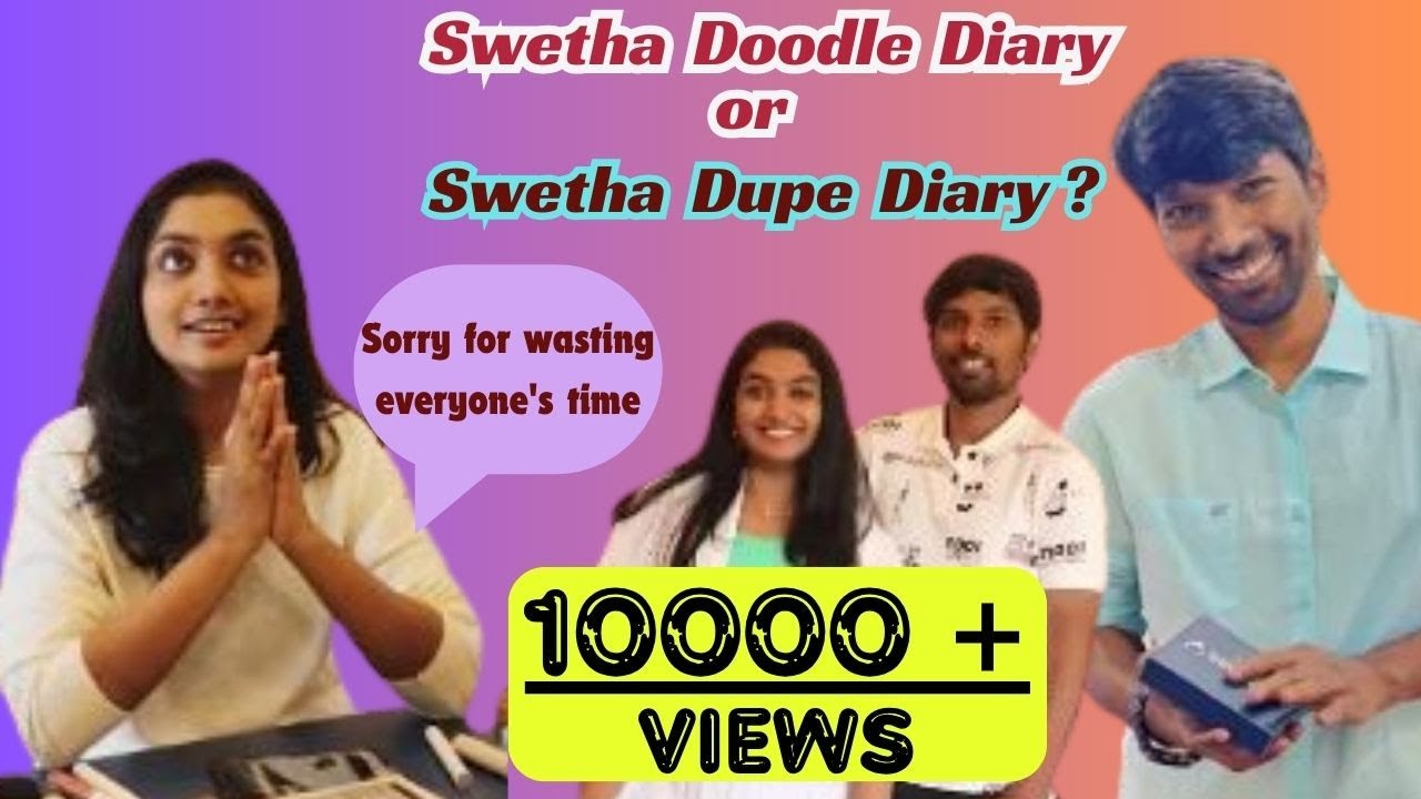 Swetha Doodle Diary or Swetha  Dupe-Diary.Fake? Real? Over confident? Over hyped?#SwethasDoodleDiary