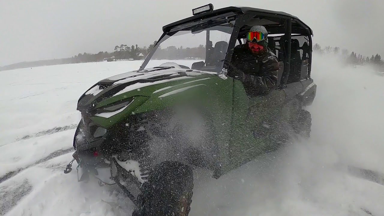 Yamaha RMAX doing Donuts and pulling out a Jeep!