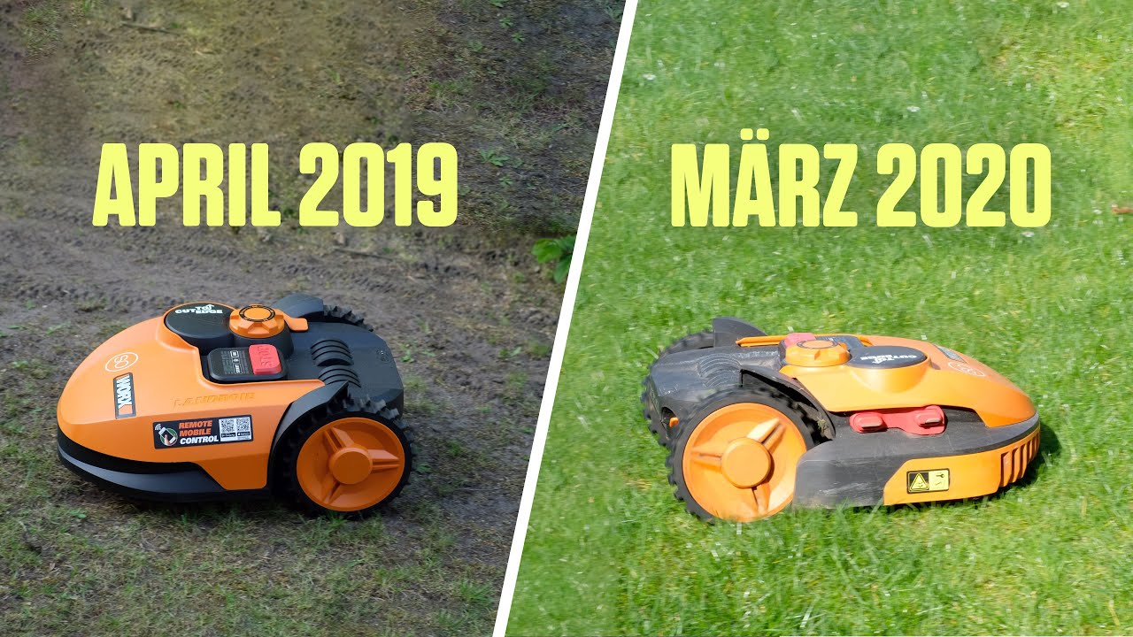 Unterschied nach einem Jahr Mähroboter (Worx Landroid S)